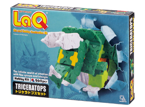 LaQ dinosaur hobby triceratops hayashiworld ลาคิว อายาชิเวิลด์ ไดโนเสาร์ ไทรเซอราท๊อปส์ สีเขียว