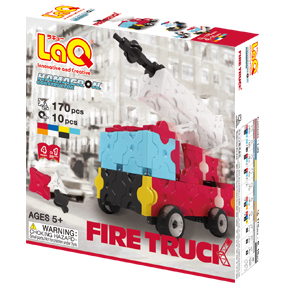 LaQ hamacron fire truck red hayashiworld ลาคิว อายาชิเวิลด์ รถดับเพลิง สีแดง