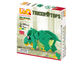 LaQ dinosaur triceratops hayashiworld ลาคิว อายาชิเวิลด์ ไดโนเสาร์ ไทรเซอราท๊อปส์ สีเขียว